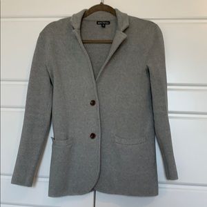 Gray Sweater Blazer